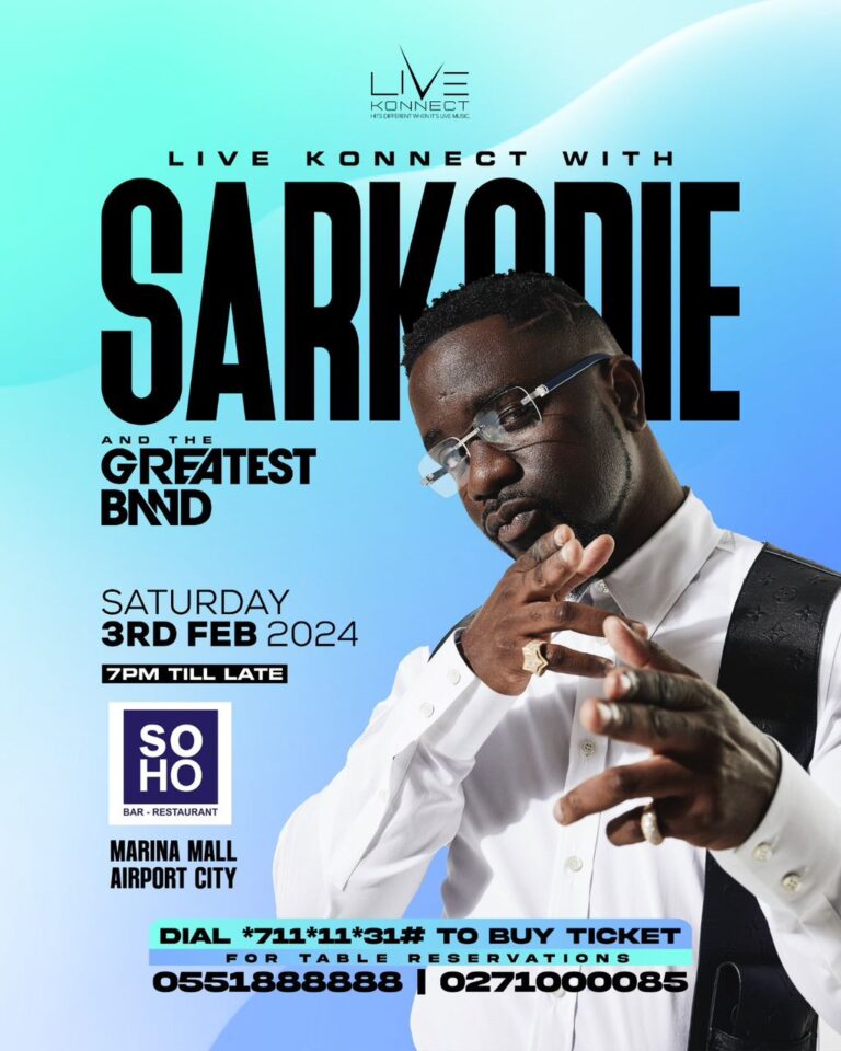 Sarkodie Prepares For Electrifying Performance At Live Konnect VIP Edition On February 3