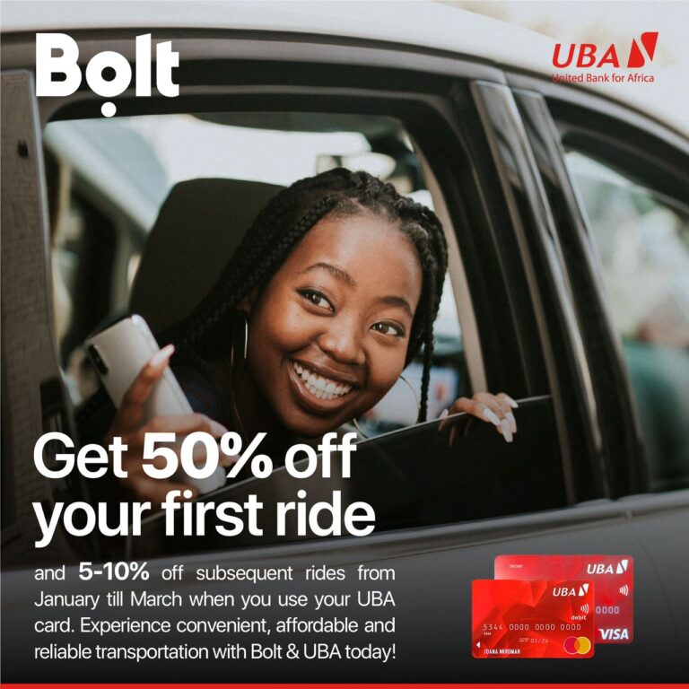 Ride into Savings: UBA and Bolt Discounts Still Ongoing